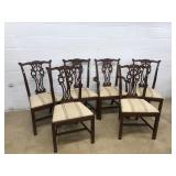 Six Mahogany Vintage Dining Rm Chairs