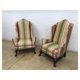 2 Baker Furniture Wingback Chairs