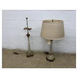 2 Glass Table Lamps