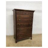 Antique Walnut Tall Chest