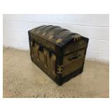 Antique Dome Top Steamer Trunk