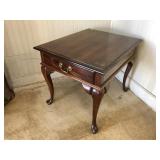 Mahogany Queen Anne Style End Table