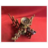 Vintage Wooden Scissors-Folding Dryer