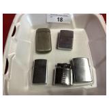 Five Various Lighters