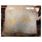 Vintage Tom Thumb Typewriter with Green Case