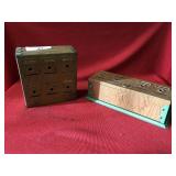 Two Vintage Tin Savings/Budget Banks