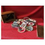 Slide-Lid Music Box and Advertising Arm Patches