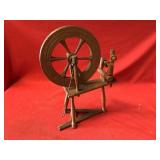 Small Painted Spinning Wheel