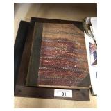 Wooden Traveling Folding Desk, Two Scrapbooks