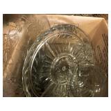 Box Lot of Clear Glassware
