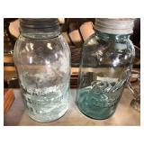 Two Large Vintage Canning Jars