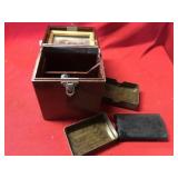 Vintage Shaving Box with Mirrored Interior