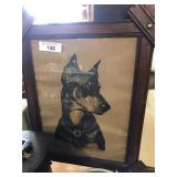 Framed Print of German Shepard Frame