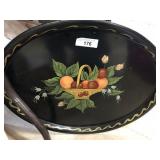 Large Painted Tin Serving Tray