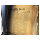 Large Selection of The Evening Herald Newspaper