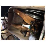 Box with Wooden Candle Sconces, Collector Plate