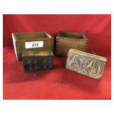 Two Antique Wooden Butter Prints