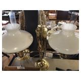 Double Brass Adjustable Student Lamp