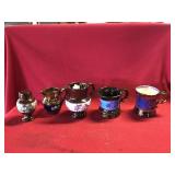 Five Pieces of Copper Lustre