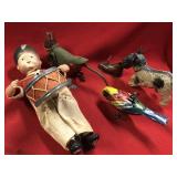 Selection of Four Various Early Wind-Up Toys