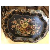Toleware Paint Decorated Tray