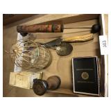 Duster, Miniature Birdcage and House, Serving