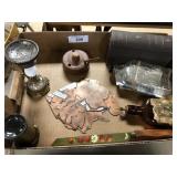 Two Bottles and Printings Stamps