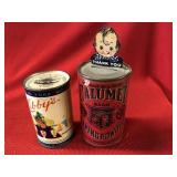 Two Tin Litho Advertising Still Banks