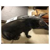 Early Pig Form Cast Iron Still Bank