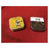 Two Early Tin Litho Still Banks