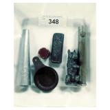 Advertising Items, Lamp Filler, Metal Bud Vase