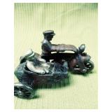 Early 20th Century Motorcycle with Sidecar