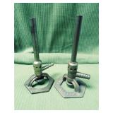 Two Early Brass Fire Sprinklers