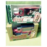 Two Diecast Coca Cola Truck Banks