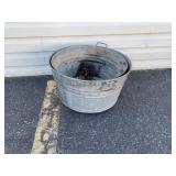 (2) Galvanized Tubs