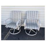 (2) Swivel Patio Chairs