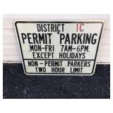Permit Parking Sign