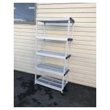 5 Tier Plastic Shelf