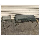 2 Pc. Metal Patio Table Set