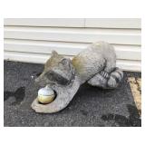 Concrete Raccoon Lawn Ornament