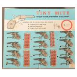 Tiny Mite Single Shot Precision Cap Pistols.