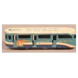 Arcade Cast Iron Greyhound Lines Bus/Trolley.