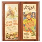 Two Framed Roy Rogers Movie Broadsides.