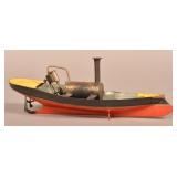 Weeden Torpedo Steam Hull Boat Toy.