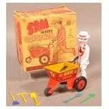 Marx Sam the Gardener Wind-Up Toy with Box.