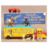 Marx Roy Rogers Hauler and Van Toy.