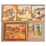Five Vintage Western Related Puzzles.