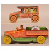 Two J. Chein Tin Lithograph Automobiles.