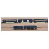 American Flyer Royal Blue Passenger Train Set.