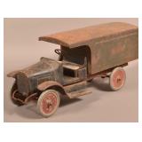 Buddy L Pressed Steel Express Line Delivery Truck.